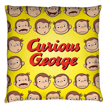 Curious George Heads throw pillow