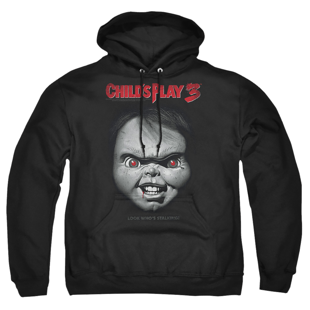 Child's Play Face Poster - Pullover Hoodie Pullover Hoodie Child's Play   