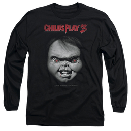 Child's Play Face Poster - Men's Long Sleeve T-Shirt Men's Long Sleeve T-Shirt Child's Play   