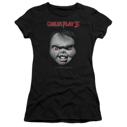 Child's Play Face Poster - Juniors T-Shirt Juniors T-Shirt Child's Play   