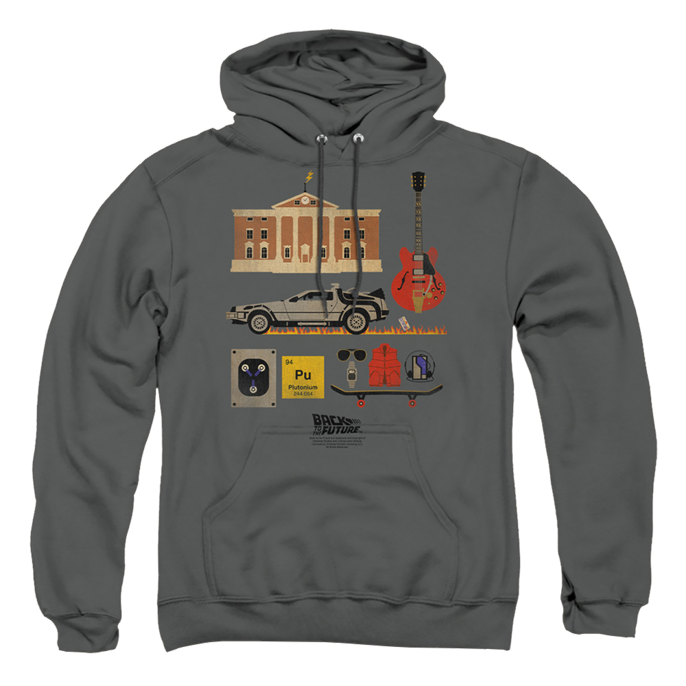Back To The Future Items - Pullover Hoodie Pullover Hoodie Back to the Future   