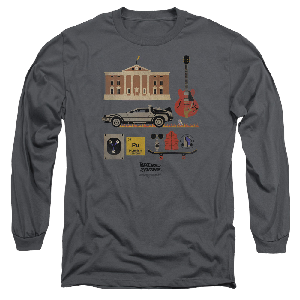Back To The Future Items - Men's Long Sleeve T-Shirt Men's Long Sleeve T-Shirt Back to the Future   