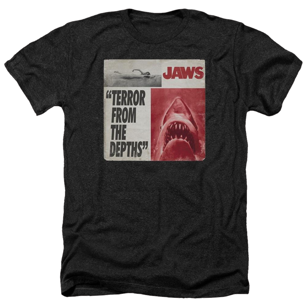 Jaws Terror Men's Heather T-Shirt Men's Heather T-Shirt Jaws   