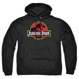 Jurassic Park Classic Logo Pullover Hoodie Pullover Hoodie Jurassic Park   