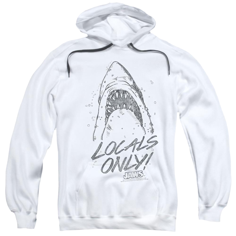 Jaws Locals Only Pullover Hoodie Pullover Hoodie Jaws   