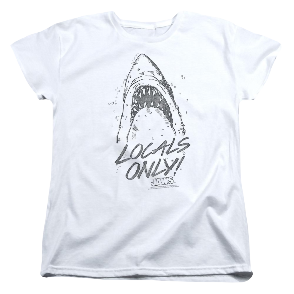 Jaws Locals Only Women's T-Shirt Women's T-Shirt Jaws   