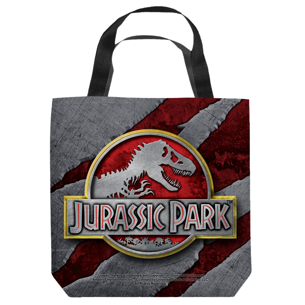 Jurassic Park - Slash Logo Tote Bag Tote Bags Jurassic Park   
