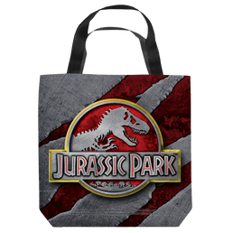 Jurassic Park - Slash Logo Tote Bag Tote Bags Jurassic Park   