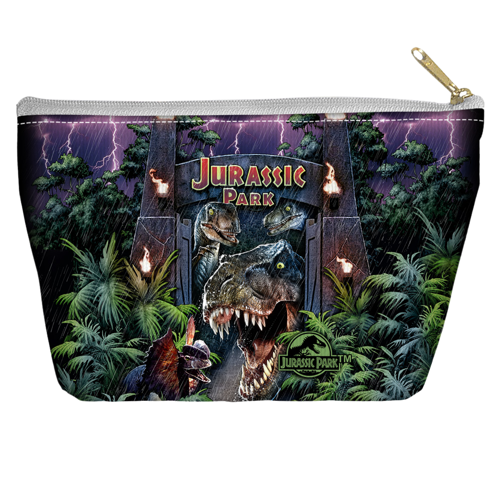 Jurassic Park - Welcome To The Park Tapered Bottom Pouch T Bottom Accessory Pouches Jurassic Park   