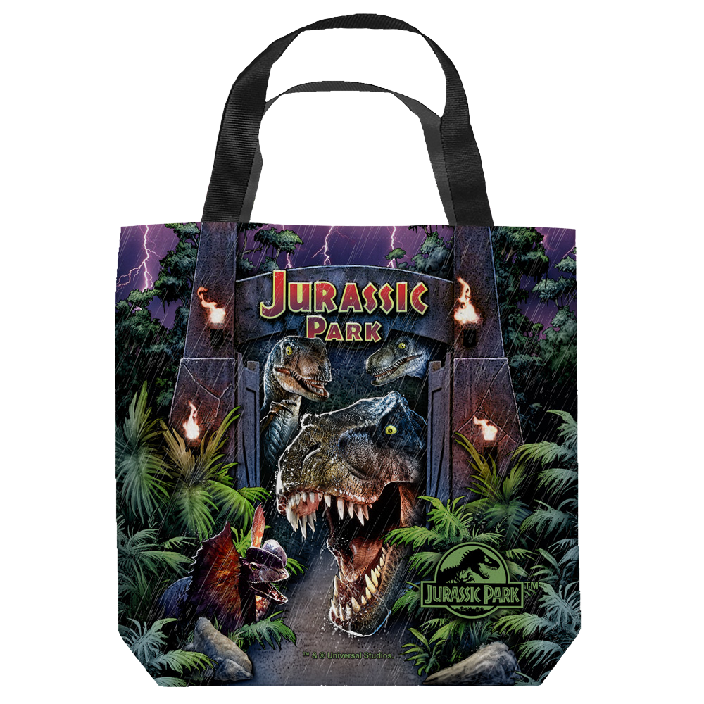 Jurassic Park - Welcome To The Park Tote Bag Tote Bags Jurassic Park   