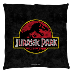 Jurassic Park - Classic Logo Throw Pillow Throw Pillows Jurassic Park   