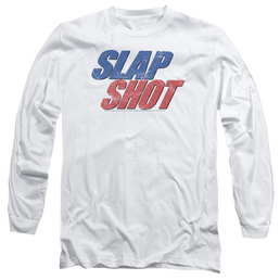 Slap Shot Blue & Red Logo - Men's Long Sleeve T-Shirt Men's Long Sleeve T-Shirt Slap Shot   