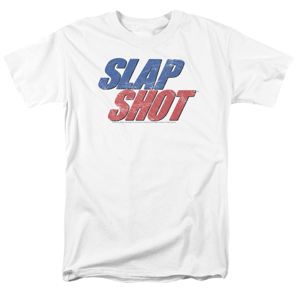 Slap Shot Blue & Red Logo - Men's Regular Fit T-Shirt Men's Regular Fit T-Shirt Slap Shot   