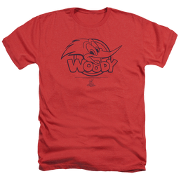 Woody Woodpecker Big Head - Men's Heather T-Shirt Men's Heather T-Shirt Woody Woodpecker   