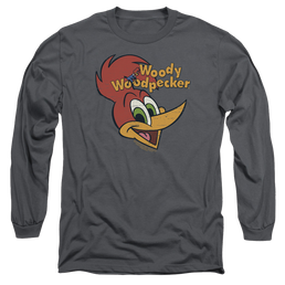 Woody Woodpecker Retro Logo - Men's Long Sleeve T-Shirt Men's Long Sleeve T-Shirt Woody Woodpecker   
