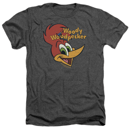 Woody Woodpecker Retro Logo - Men's Heather T-Shirt Men's Heather T-Shirt Woody Woodpecker   