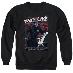 They Live Dead Wrong - Men's Crewneck Sweatshirt Men's Crewneck Sweatshirt They Live   