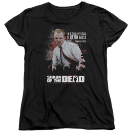 Shaun of the Dead Hero Must Rise - Women's T-Shirt Women's T-Shirt Shaun of the Dead   