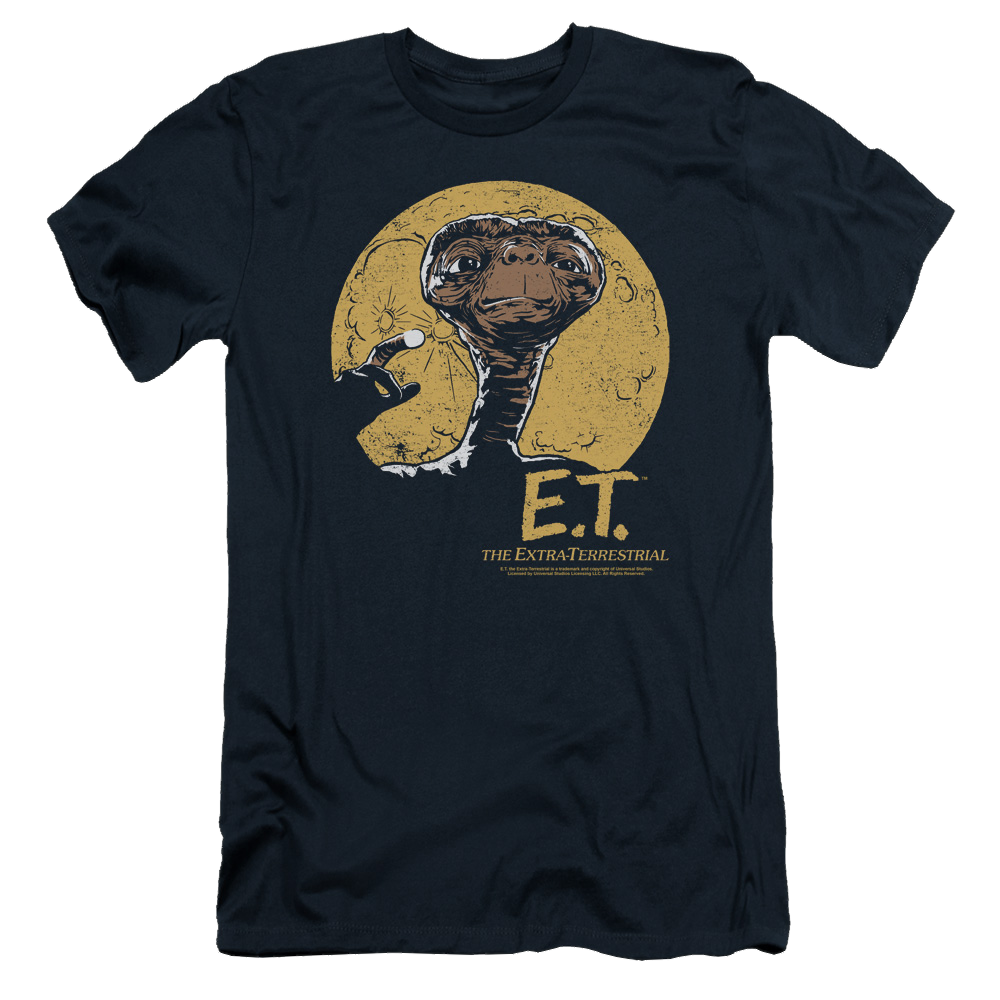 E.T. Moon Frame - Men's Slim Fit T-Shirt Men's Slim Fit T-Shirt E.T.   