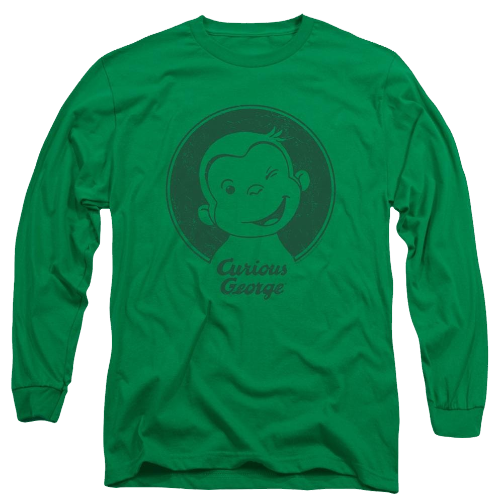 Curious George Classic Wink - Men's Long Sleeve T-Shirt Men's Long Sleeve T-Shirt Curious George   