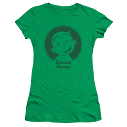 Curious George Classic Wink - Juniors T-Shirt Juniors T-Shirt Curious George   