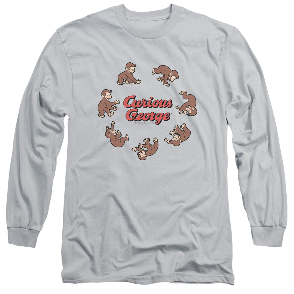 Curious George Rolling Fun Der - Men's Long Sleeve T-Shirt Men's Long Sleeve T-Shirt Curious George   