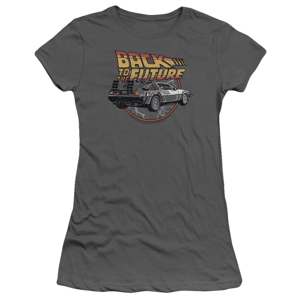 Back To The Future Time Machine - Juniors T-Shirt Juniors T-Shirt Back to the Future   