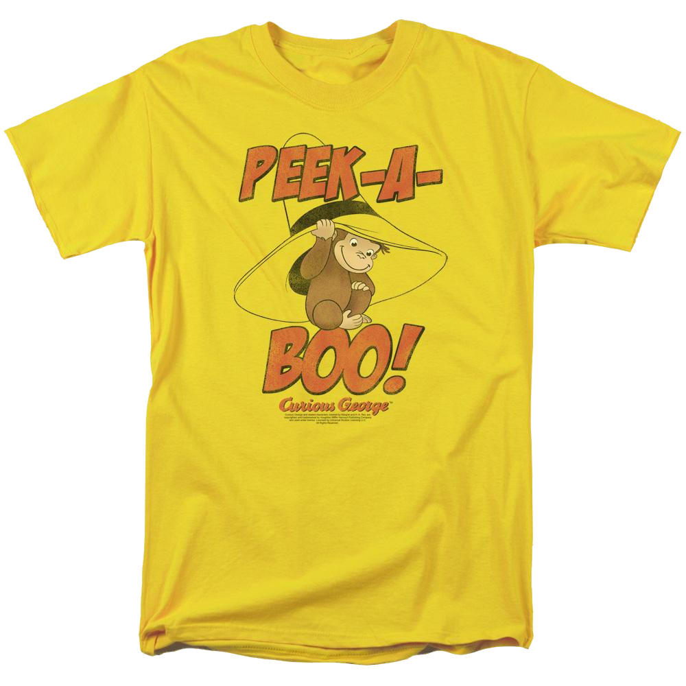 Curious George Peek A Boo - Men's Regular Fit T-Shirt Men's Regular Fit T-Shirt Curious George   