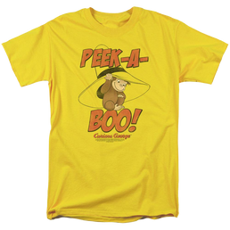 Curious George Peek A Boo - Men's Regular Fit T-Shirt Men's Regular Fit T-Shirt Curious George   
