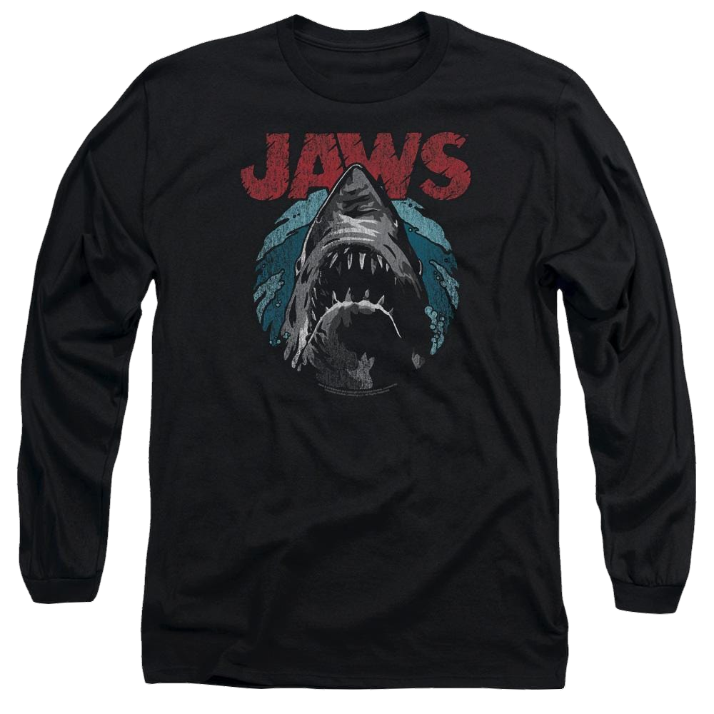 Jaws Water Circle Men's Long Sleeve T-Shirt Men's Long Sleeve T-Shirt Jaws   