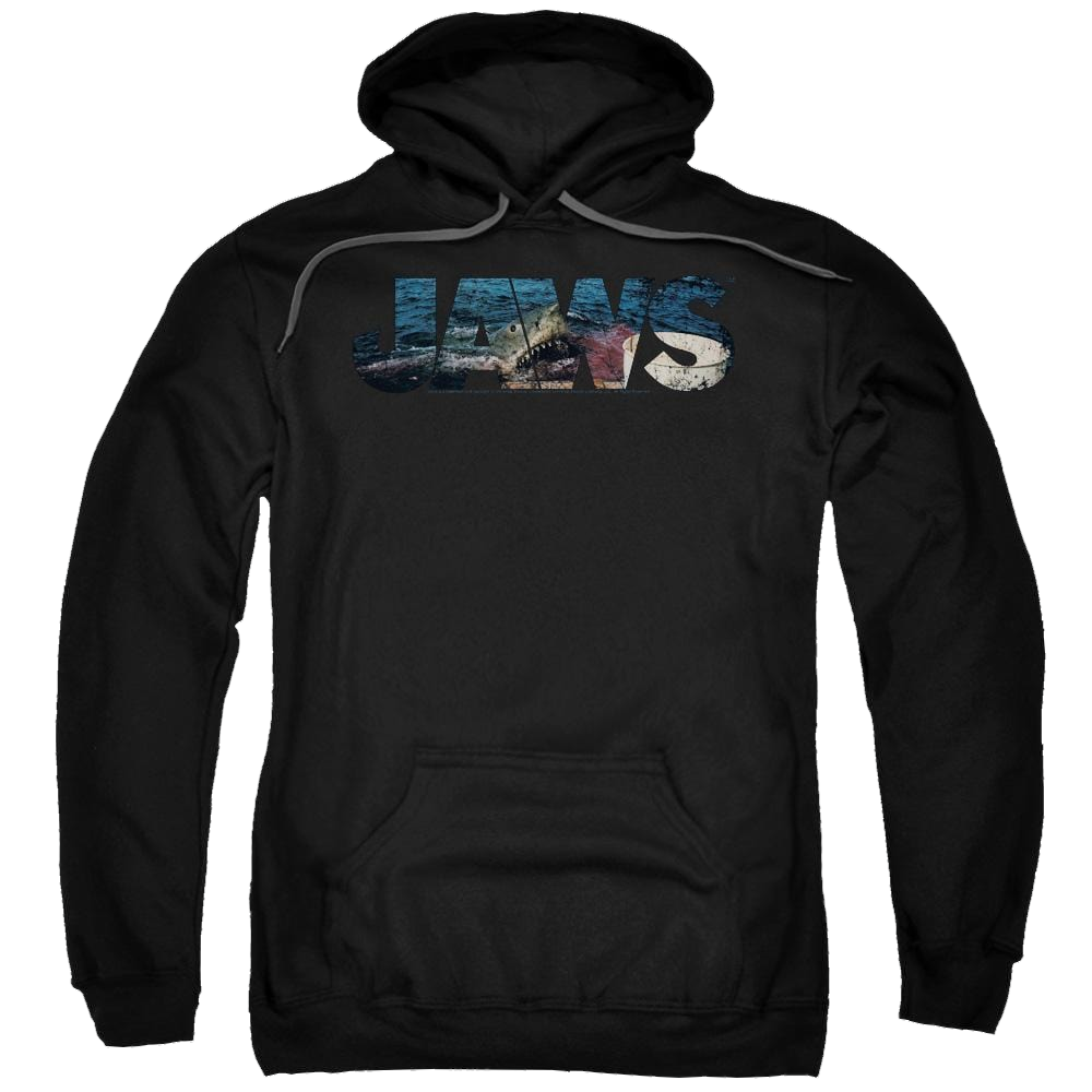 Jaws Logo Cutout Pullover Hoodie Pullover Hoodie Jaws   