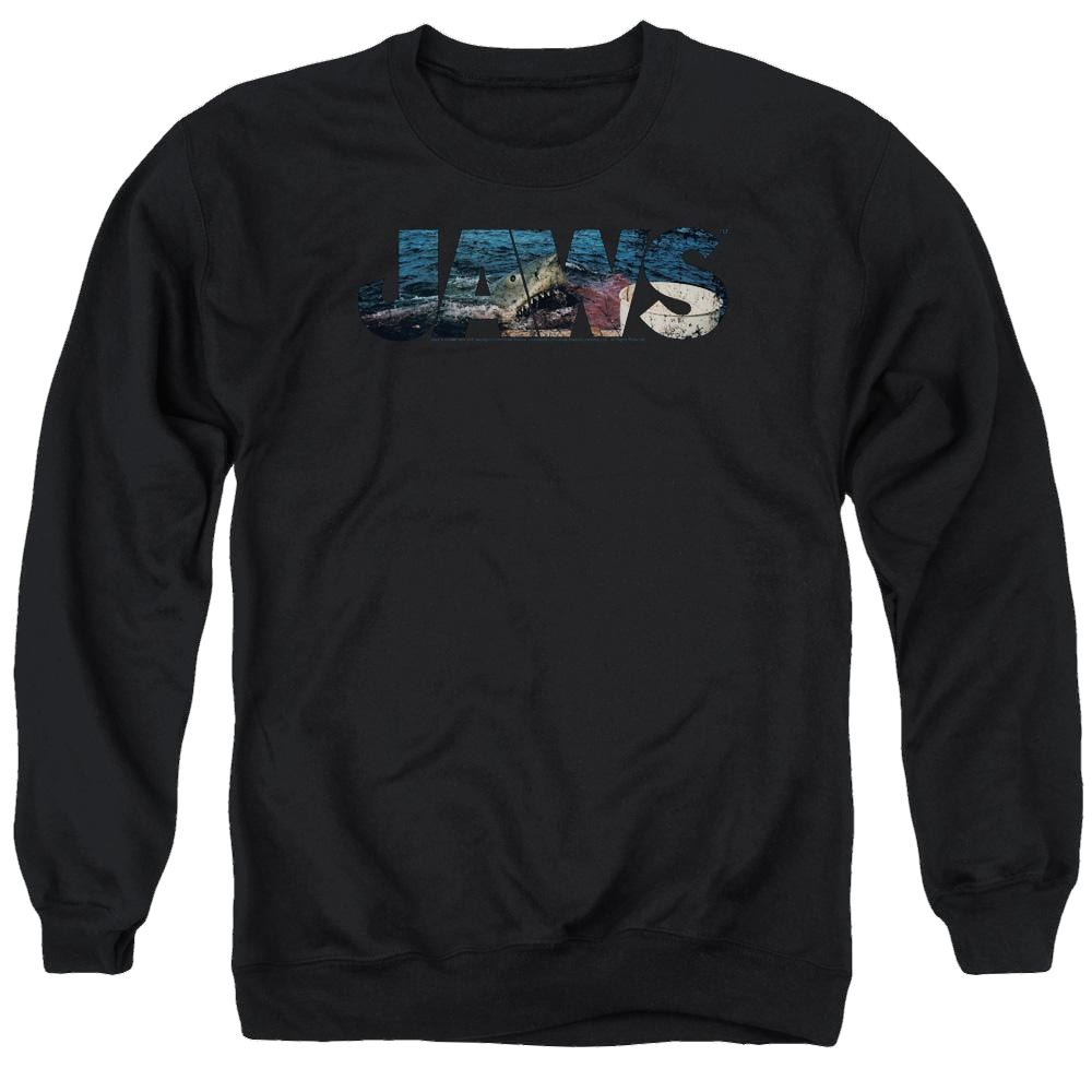 Jaws Logo Cutout Men's Crewneck Sweatshirt Men's Crewneck Sweatshirt Jaws   