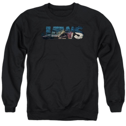 Jaws Logo Cutout Men's Crewneck Sweatshirt Men's Crewneck Sweatshirt Jaws   