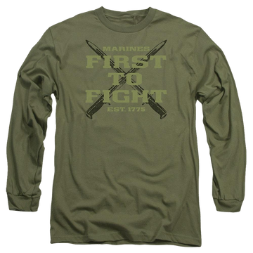 U.S. Marine Corps First Men's Long Sleeve T-Shirt Men's Long Sleeve T-Shirt U.S. Marine Corps.   