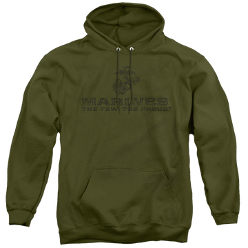 U.S. Marine Corps. Distressed Logo - Pullover Hoodie Pullover Hoodie U.S. Marine Corps.   