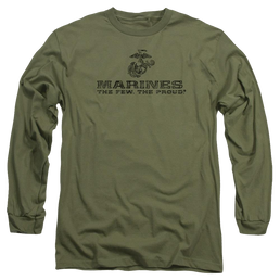 U.S. Marine Corps Distressed Logo Men's Long Sleeve T-Shirt Men's Long Sleeve T-Shirt U.S. Marine Corps.   