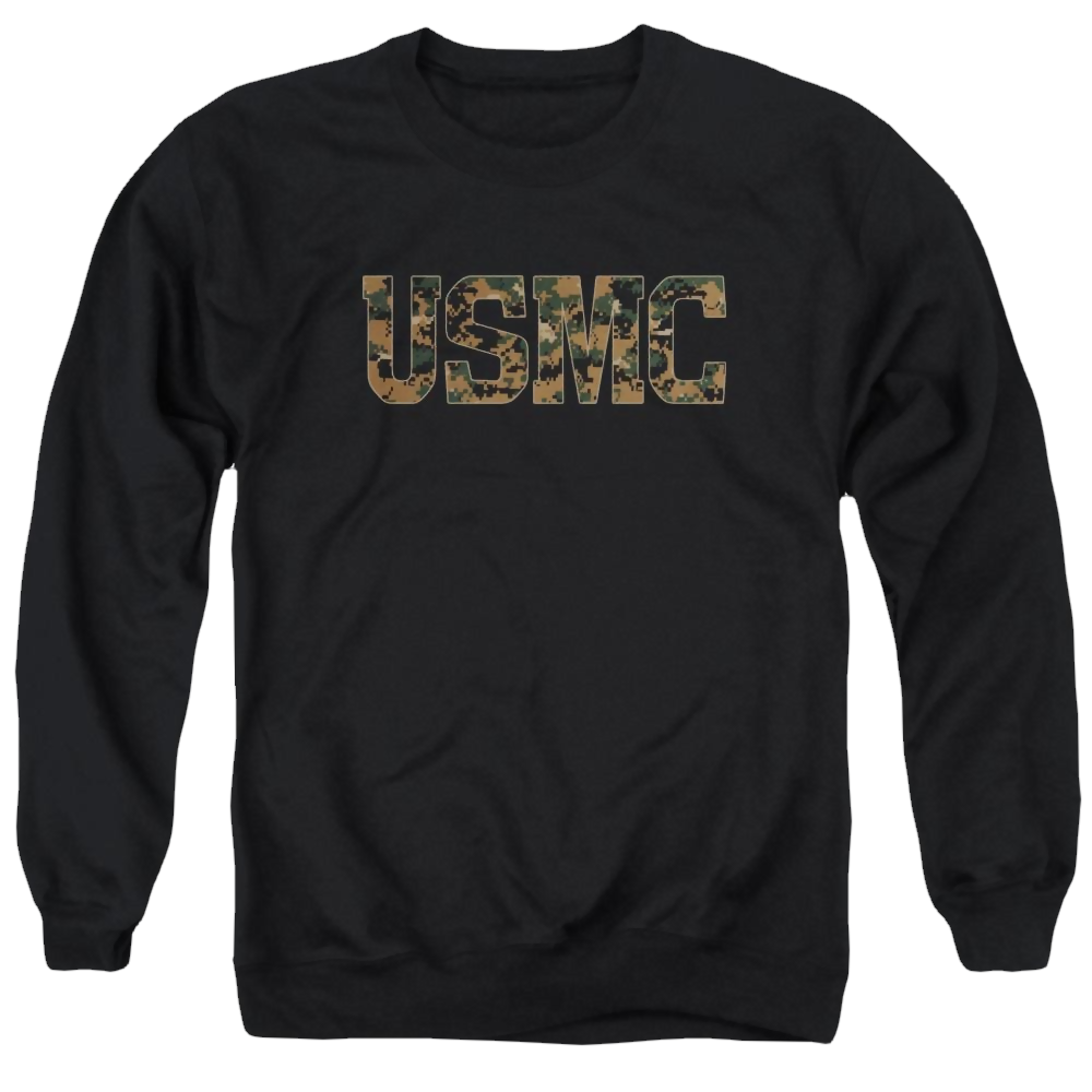 U.S. Marine Corps Usmc Camo Fill Men's Crewneck Sweatshirt Men's Crewneck Sweatshirt U.S. Marine Corps.   