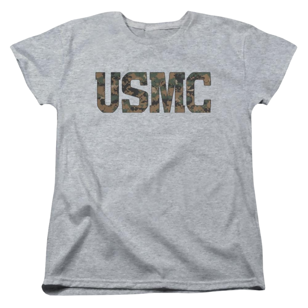 U.S. Marine Corps Usmc Camo Fill Women's T-Shirt Women's T-Shirt U.S. Marine Corps.   