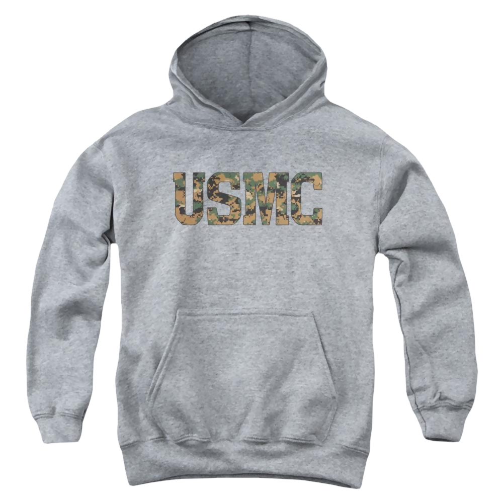 U.S. Marine Corps Usmc Camo Fill Youth Hoodie (Ages 8-12) Youth Hoodie (Ages 8-12) U.S. Marine Corps.   