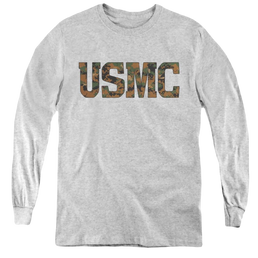 U.S. Marine Corps. Usmc Camo Fill - Youth Long Sleeve T-Shirt Youth Long Sleeve T-Shirt U.S. Marine Corps.   