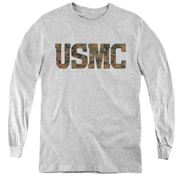 U.S. Marine Corps. Usmc Camo Fill - Youth Long Sleeve T-Shirt Youth Long Sleeve T-Shirt U.S. Marine Corps.   