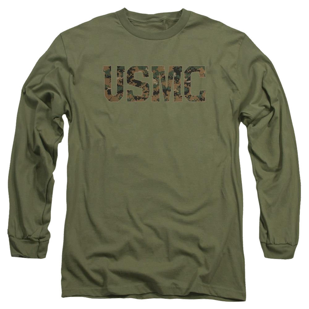 U.S. Marine Corps. Usmc Camo Fill - Men's Long Sleeve T-Shirt Men's Long Sleeve T-Shirt U.S. Marine Corps.   