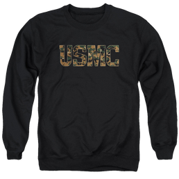 U.S. Marine Corps. Usmc Camo Fill - Men's Crewneck Sweatshirt Men's Crewneck Sweatshirt U.S. Marine Corps.   