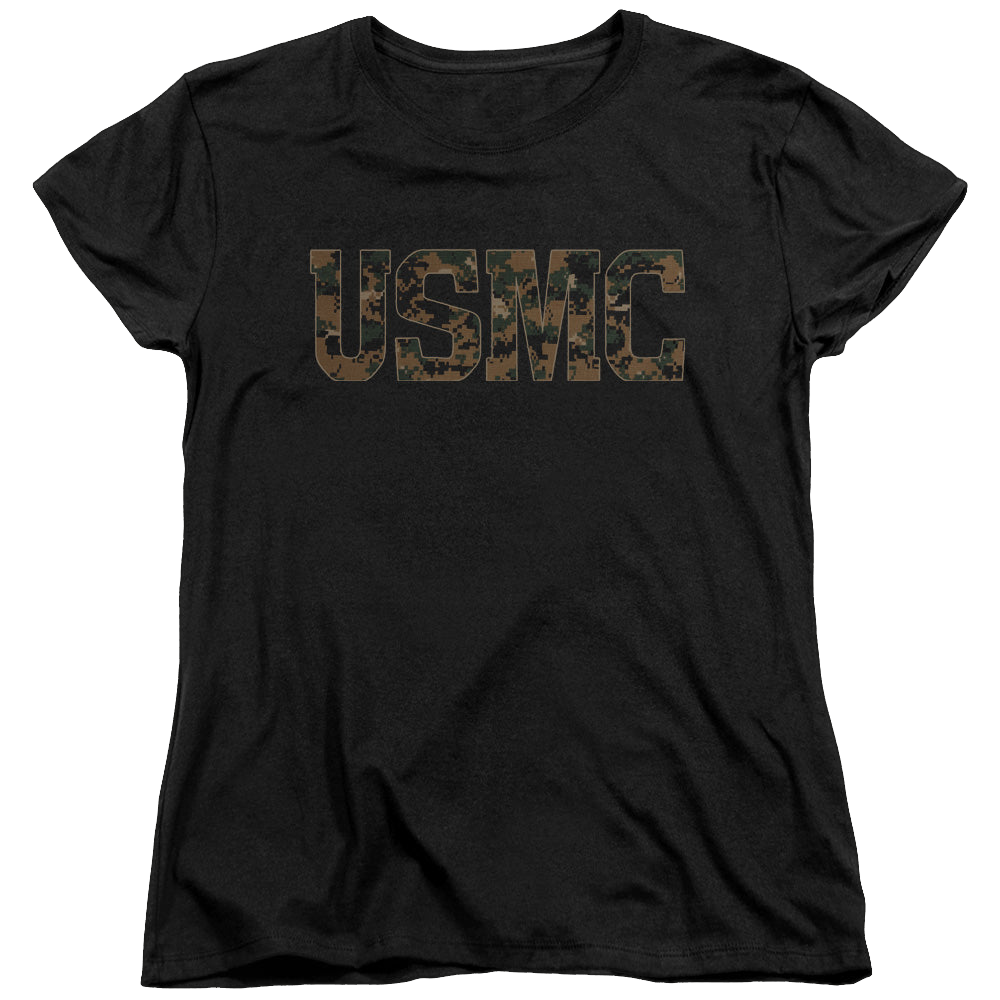 U.S. Marine Corps. Usmc Camo Fill - Women's T-Shirt Women's T-Shirt U.S. Marine Corps.   