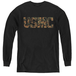 U.S. Marine Corps. Usmc Camo Fill - Youth Long Sleeve T-Shirt Youth Long Sleeve T-Shirt U.S. Marine Corps.   