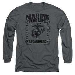 U.S. Marine Corps For Life Men's Long Sleeve T-Shirt Men's Long Sleeve T-Shirt U.S. Marine Corps.   