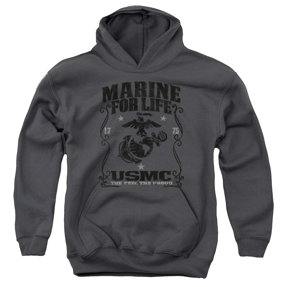 U.S. Marine Corps For Life Youth Hoodie (Ages 8-12) Youth Hoodie (Ages 8-12) U.S. Marine Corps.   