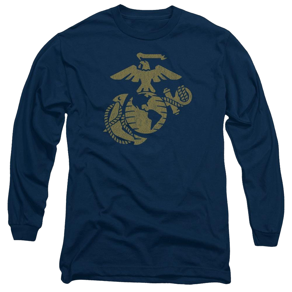 U.S. Marine Corps Gold Emblem Men's Long Sleeve T-Shirt Men's Long Sleeve T-Shirt U.S. Marine Corps.   