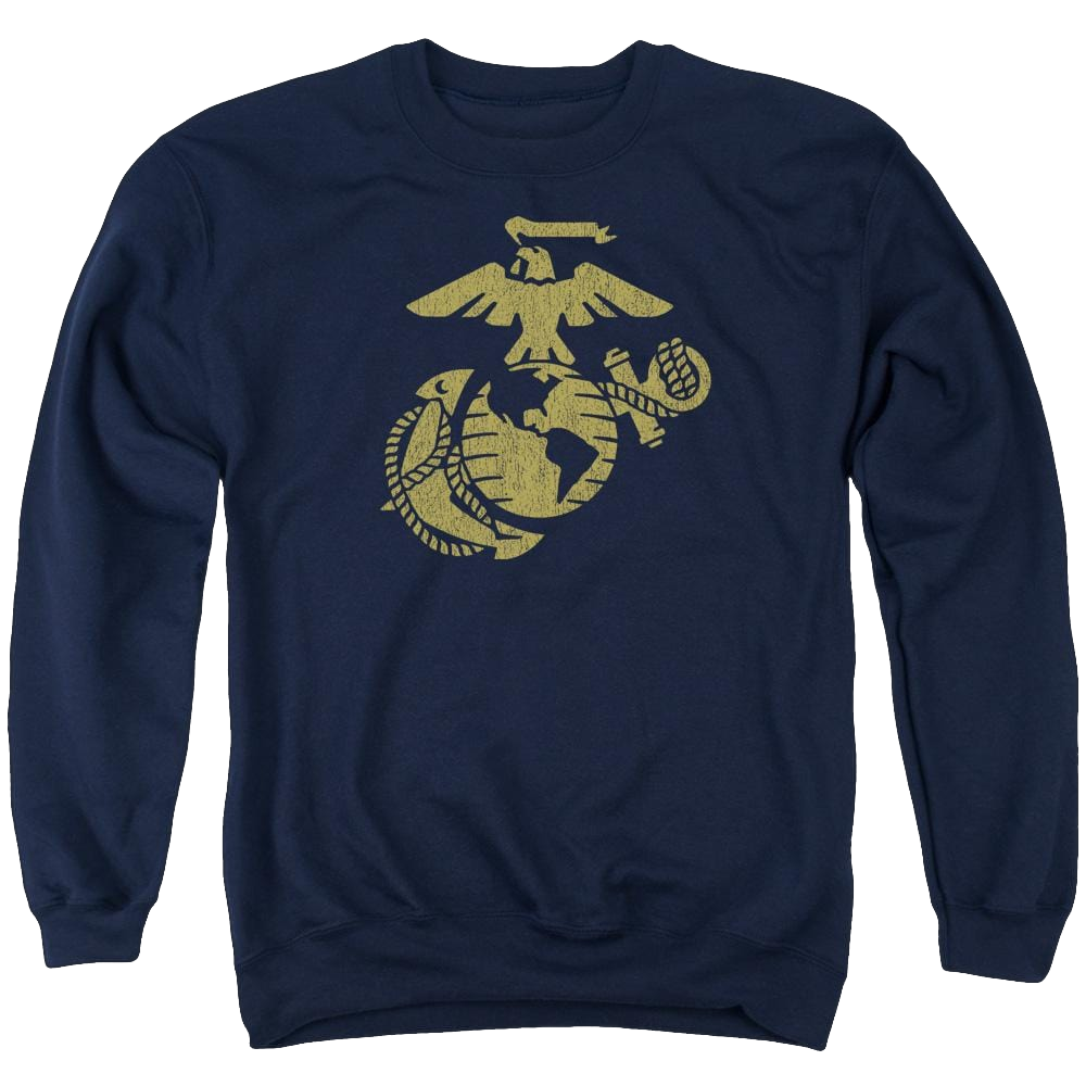 U.S. Marine Corps Gold Emblem Men's Crewneck Sweatshirt Men's Crewneck Sweatshirt U.S. Marine Corps.   