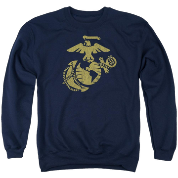 U.S. Marine Corps Gold Emblem Men's Crewneck Sweatshirt Men's Crewneck Sweatshirt U.S. Marine Corps.   